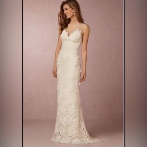 BHLDN Jolie Gown by Catherine Deane. Size 12. Cream white dress.